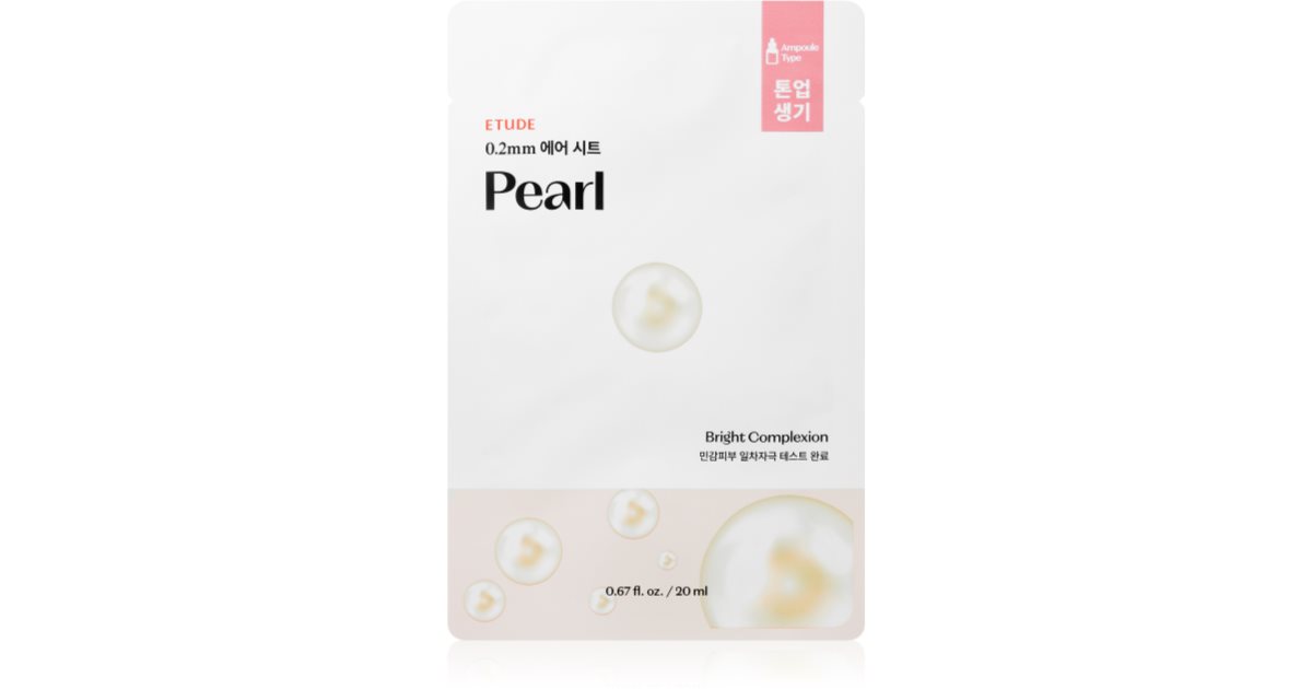 ETUDE 0.2 Therapy Air Pearl Illuminating Face Mask med revitaliserande effekt 20ml