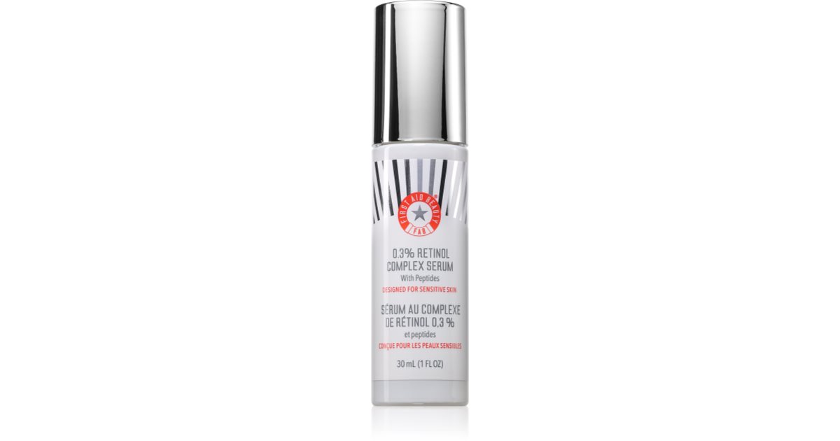 First Aid Beauty 0.3% Retinol Complex siero antirughe al retinolo con peptidi per pelli sensibili 30 ml