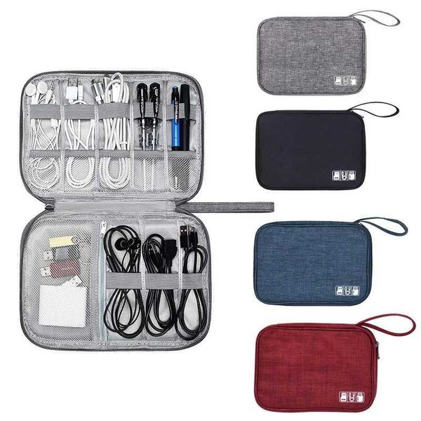 Digital storage bag USB data cable manager portable waterproof suitable for electronic devices headphone cable charger plug travel W240821