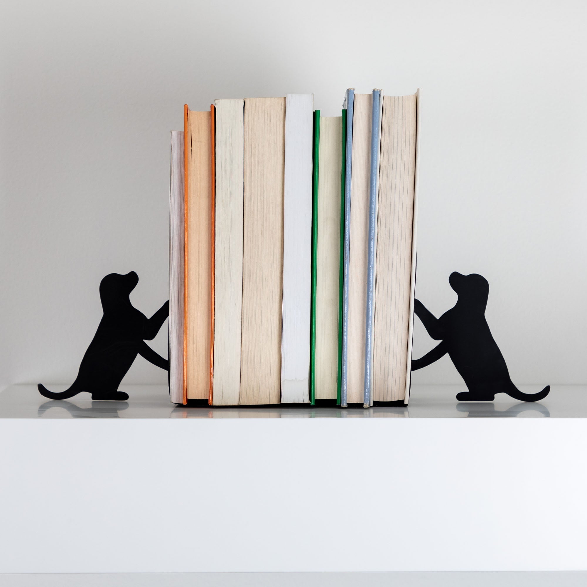 Hand Cut Pet Metal Bookends - Dog