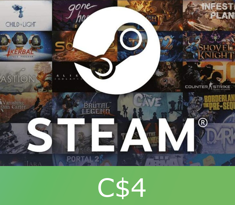 Steam Wallet Card C$4 CA Activation Code