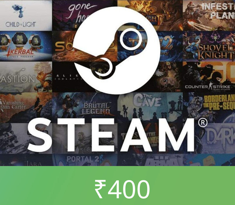 Steam Wallet Card ₹400 INR Activation Code