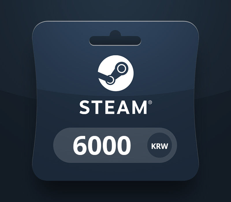 Steam Wallet Card 6000 KRW KR Activation Code