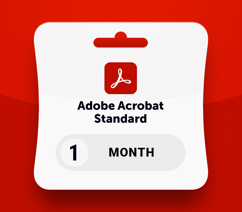 Adobe Acrobat Standard - 1 Month Subscription Key