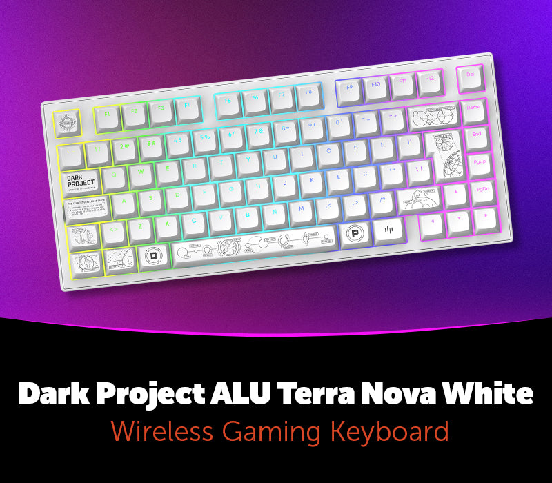 Dark Project ALU Terra Nova White - Wireless Gaming Keyboard (ISO DE) EU Prismyx Voucher