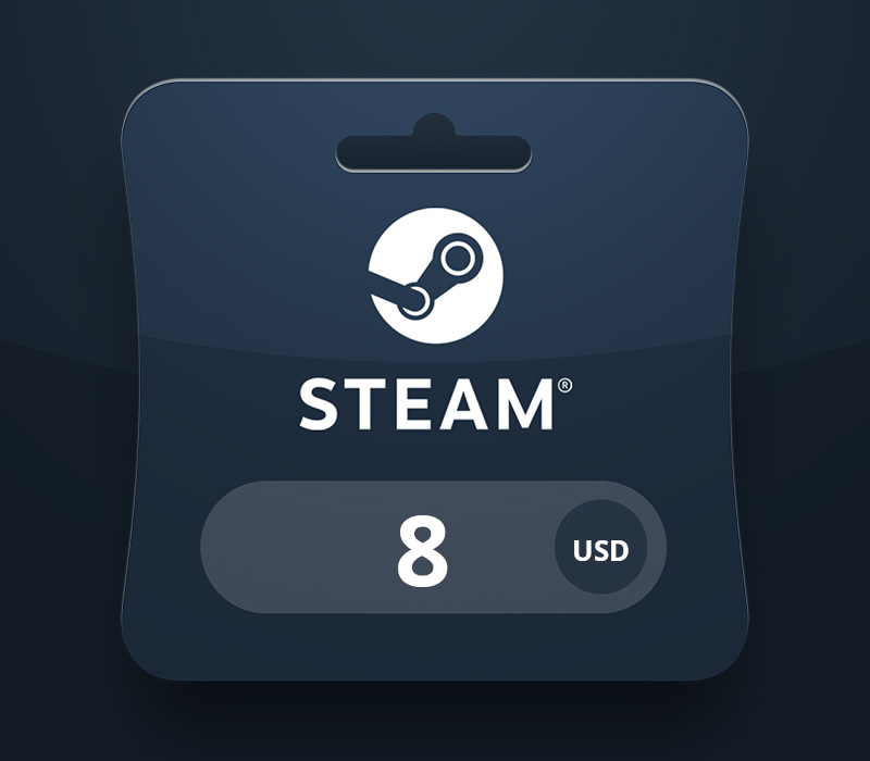 Steam Wallet USD 8 Gift Card GT