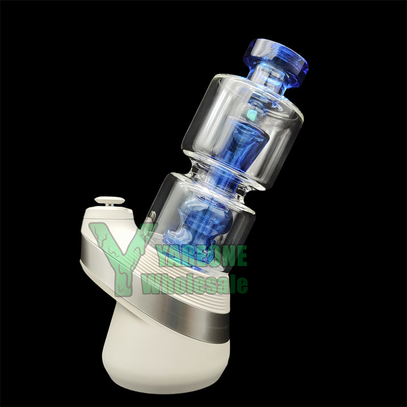 Puffco Peak Opal Glass Bubbler Topper, Colored Mushroom Perc Encased Opal Glass Water Topper for New Peak Pro Attachments YAREONE Wholesale