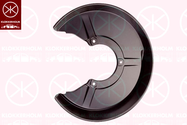 Splash Panel, brake disc KLOKKERHOLM 0018876