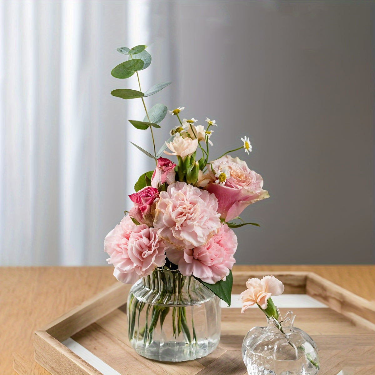 TEMU Vase For Hydroponic Plants - , Striped For &