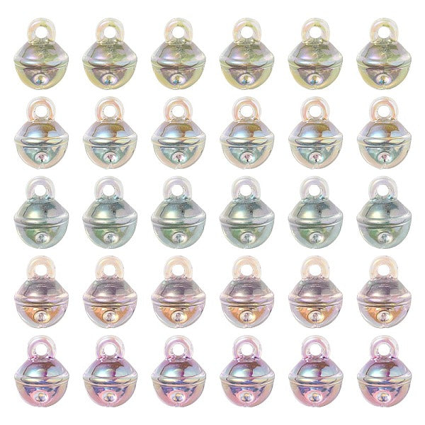 Pendentif en acrylique transparent irisé arc-en-ciel placage uv