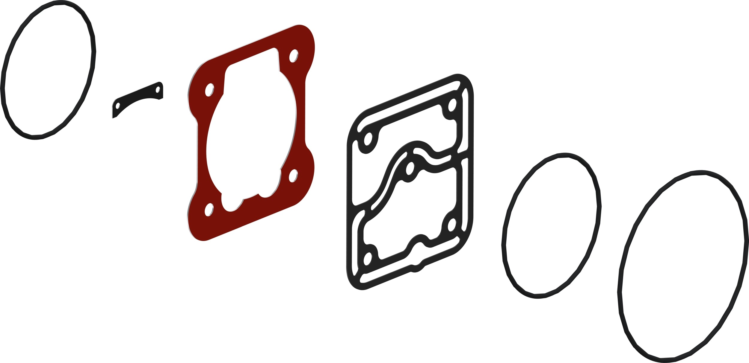 Repair kit, air compressor WABCO 4111530002