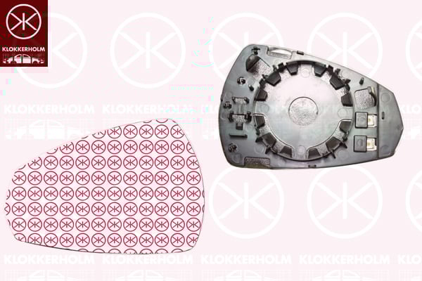 Mirror Glass, exterior mirror KLOKKERHOLM 00271062