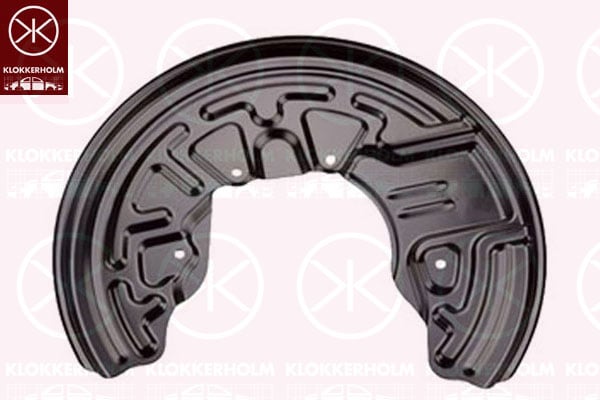 Splash Panel, brake disc KLOKKERHOLM 0028377