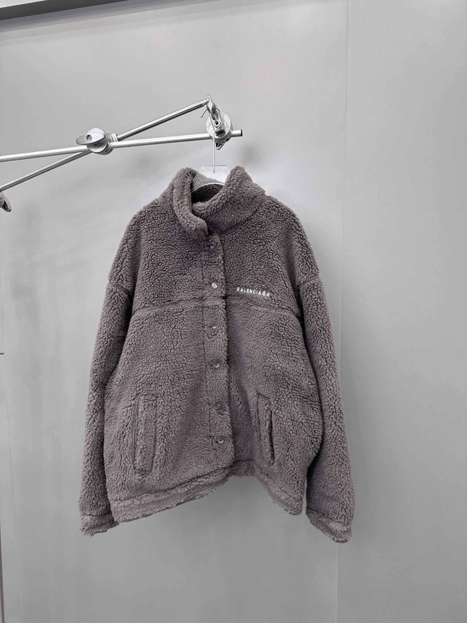 24WF Designer Tech Fleece Women Coat Cotton stand collar Tech Fleece Thick collar Sweater Letter Fur Sport Draw rope