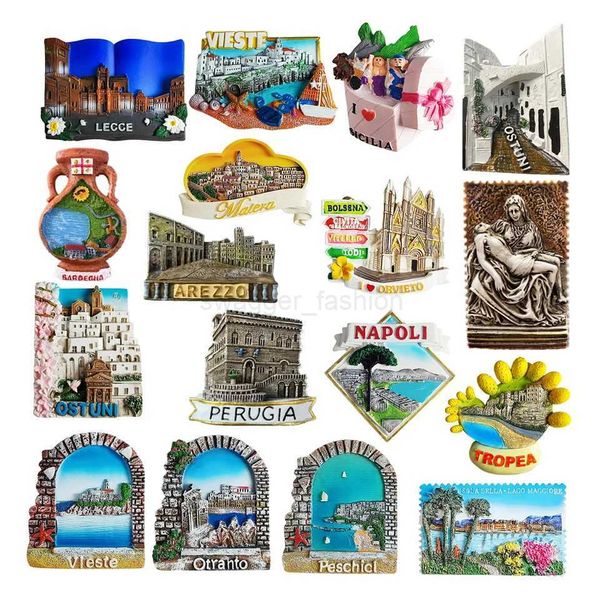 Europe Tourism Italy Magnets Sticker 3D Magnets Souvenir Fridge Refrigerator Collection Handicraft Decoration Arti