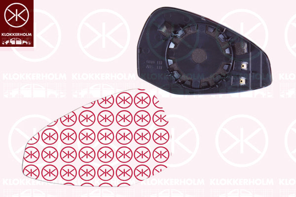 Mirror Glass, exterior mirror KLOKKERHOLM 00431061