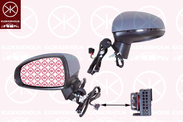 Exterior Mirror KLOKKERHOLM 00451041