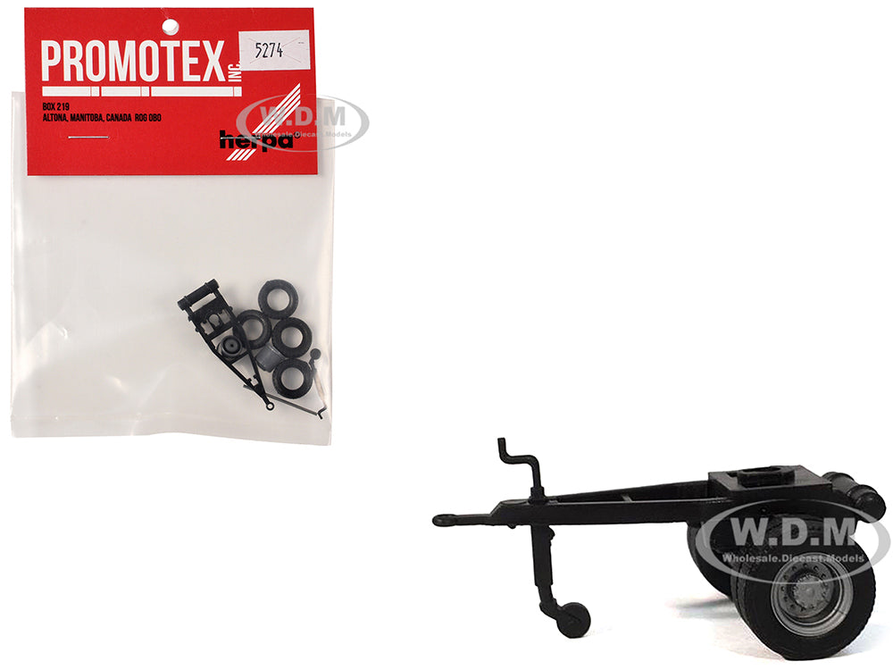 Single-Axle Converter Dolly 1-87 (HO) Plastic Model by Promotex