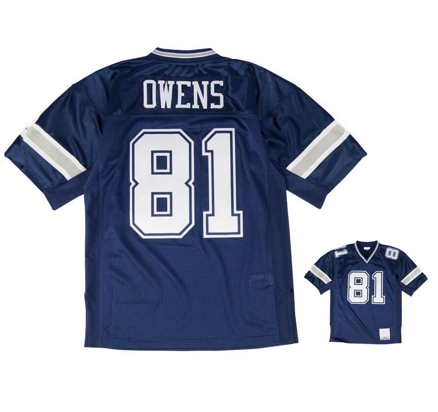 Stitched football Jerseys 81 Terrell Owens 2007 mesh Legacy Retired retro Classics Jersey Men women youth S-6XL