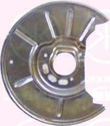 Splash Panel, brake disc KLOKKERHOLM 0056377