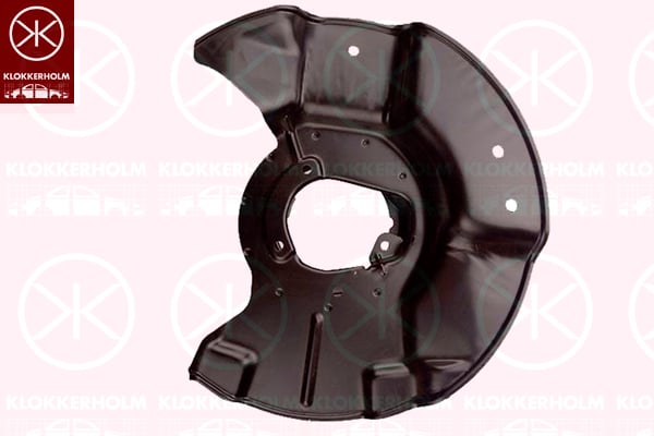Splash Panel, brake disc KLOKKERHOLM 0057378