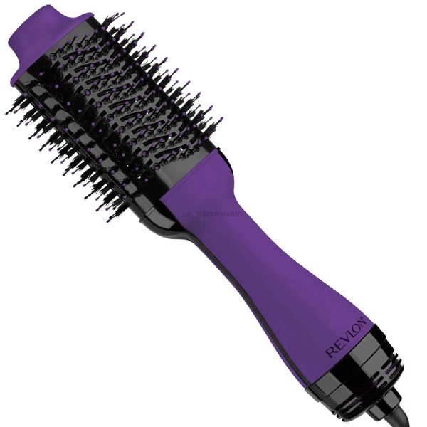Dryers One-Step Ceramic Hair Dryer Volumizer Hot Air Brush Purple 240329