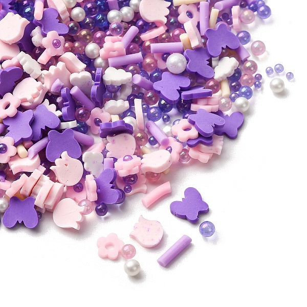 Handmade Polymer Clay Cabochons and Plastic Beads for DIY Jewelry Making Findings