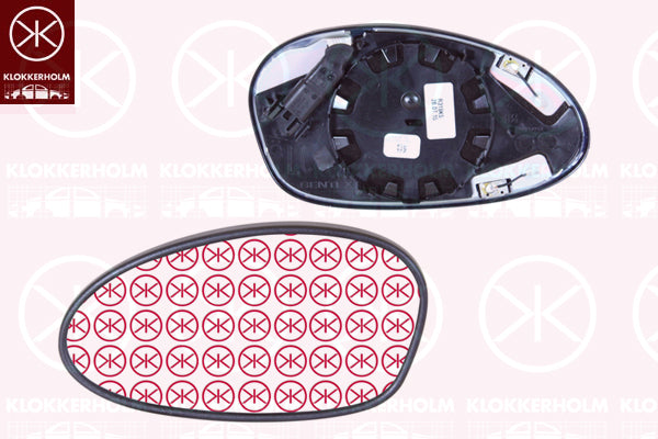 Mirror Glass, exterior mirror KLOKKERHOLM 00621065A1