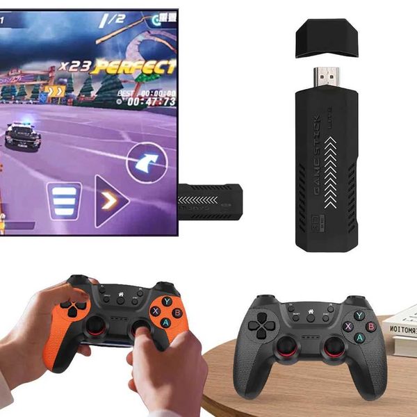 Portable Game Players Video Game Stick Console 4K HDMI Compatible Output Plug and Play Video Game Console Retro Childrens Arcade Simulator C