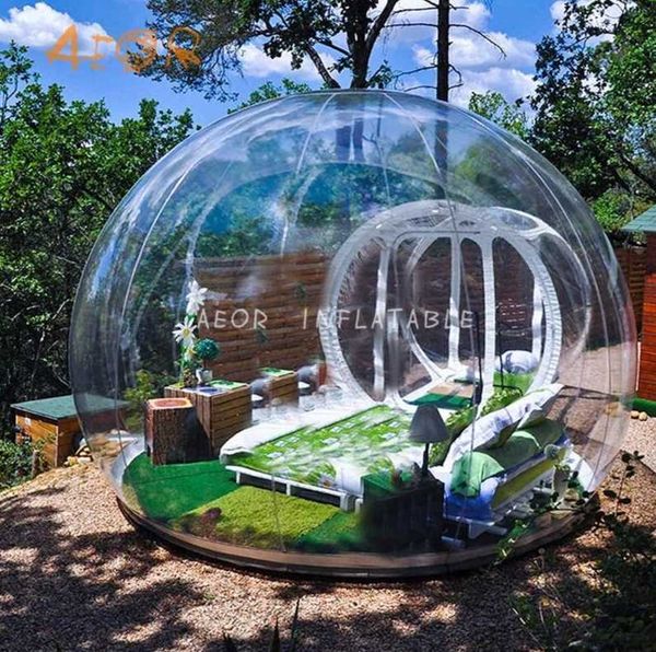 Free Fan Inflatable Bubble House 3M-4M-5M Dia Outdoor Bubble Tent For Camping PVC Tree Tent-Igloo Tent