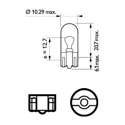 Bulb, indicator PHILIPS 12961