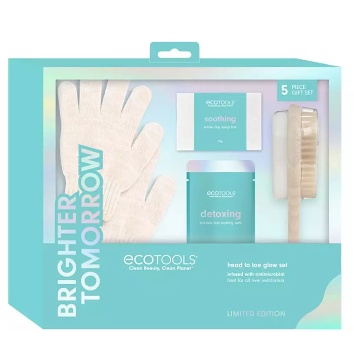Ecotools Juego de 4 piezas Brighter Tomorrow Glow de pies a cabeza