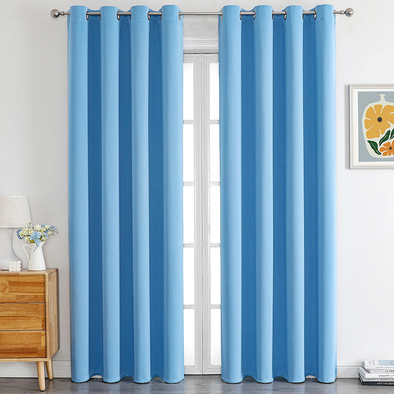 A928 cross-border special supply of foreign trade high-precision full blackout matte cloth finished curtains wholesale curtain