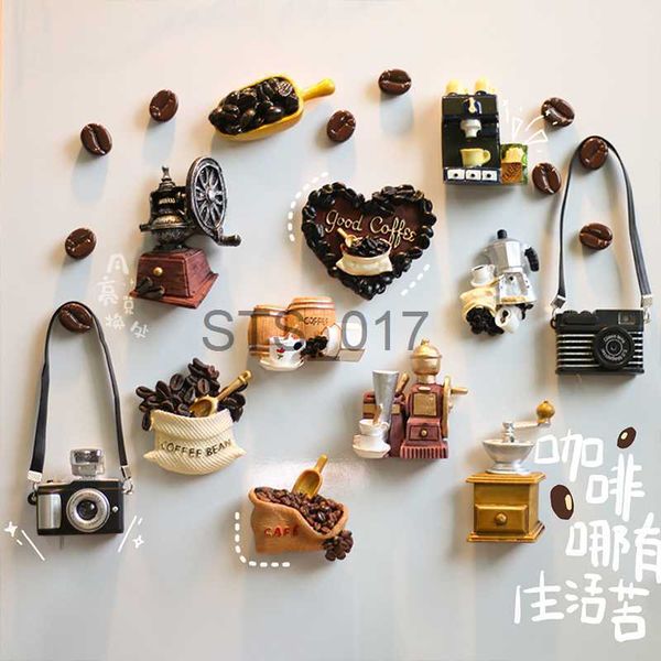 Fridge Magnets Home Decoration Coffee Food Refrigerator Magnets Collection Gifts Tourist Souvenirs x0731