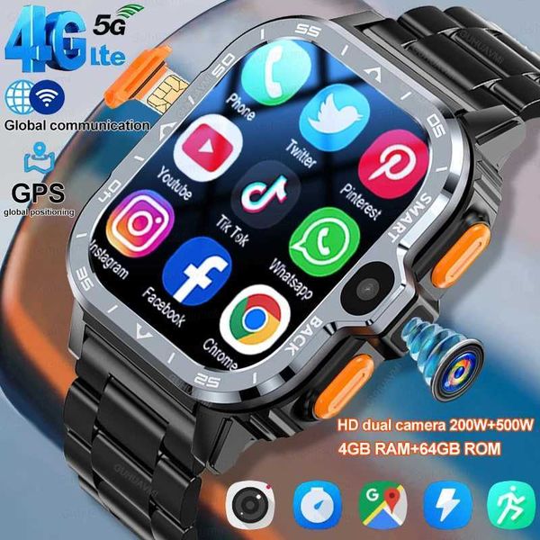 Smart Watches Four core CPU Android Smart Watch Sports GPS Bracelet HD Dual Camera SIM Card WIFI Wireless Fast Internet Access NFC Smart Wat