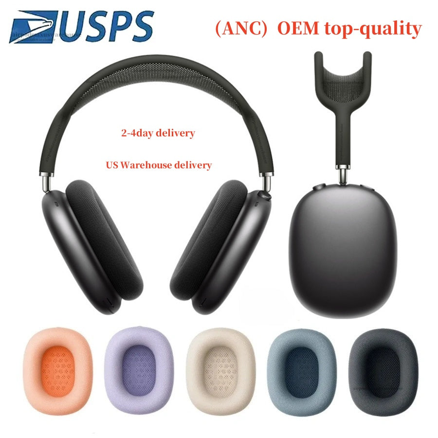 USA Delivery for airpods Max 2 ANC Noise Canceling Headphones Accessories Transparent Silicone case airpodspro max 2 3 4 Headphone Smart Case popup