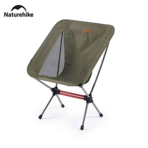 Camp Furniture Naturehike Camping Moon Chair Lightweight and Portable Aluminum Alloy Folding Backpack Outdoor Hiking Fishing Beach H241121