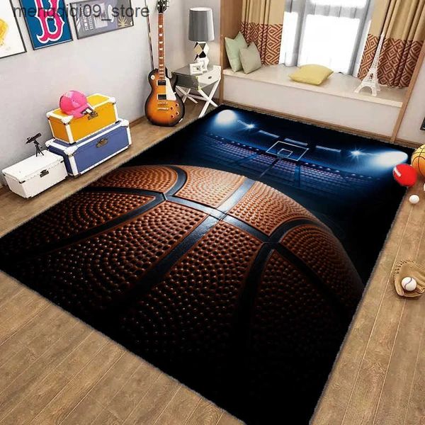 Carpets 3D basketball scene printing area carpet washable carpet used for bedrooms kitchens living rooms floor mats used for home game room