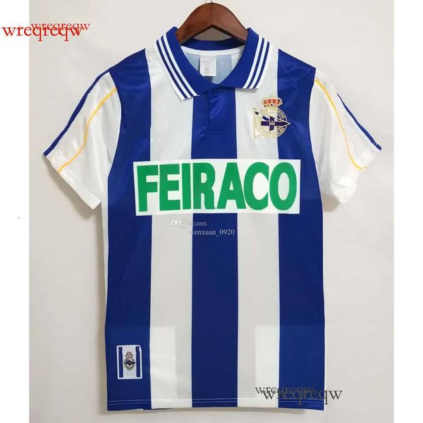 1998 1999 2000 Deportivo de La Coruna Retro Soccer Jersey MAKAAY DJALMINHA TRISTAN VALERON HELDER ZIANI 99 00 classic Away Football Shirts