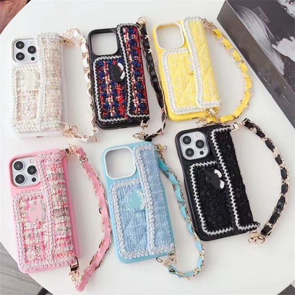 iPhone 15 Pro Max Cases Women Crossbody Leather Phone Case Designer iPhone Case Apple iPhone14 Pro Max 13 12 14 Plus Wallet Card Holder Case