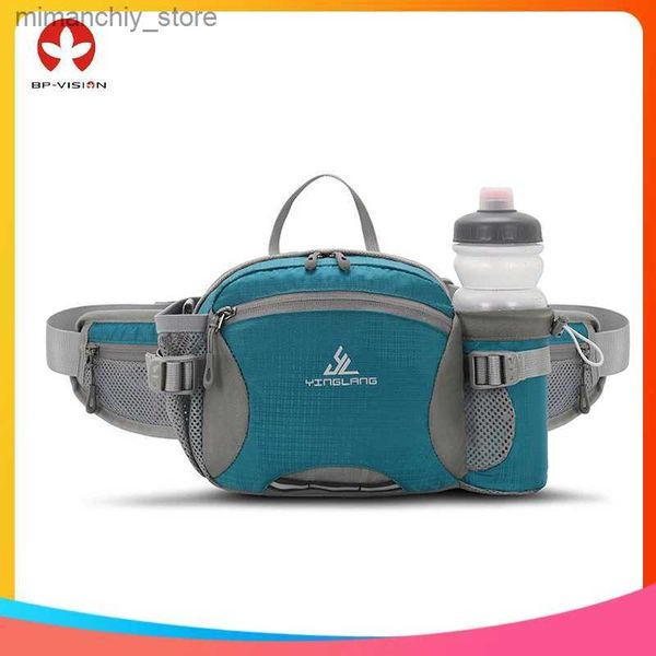 Outdoor Bags Multifunctional Sports Waist Bag Single-shoulder Crossbody Pack Outdoor Hiking Fanny Pack Ultra-light Waterproof Bottle Case Q2