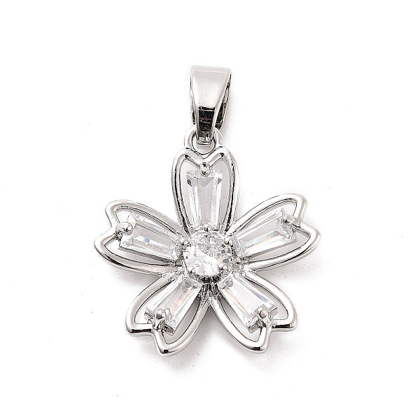 Porte micro ouvrent pendentifs zircone cubique en laiton de placage