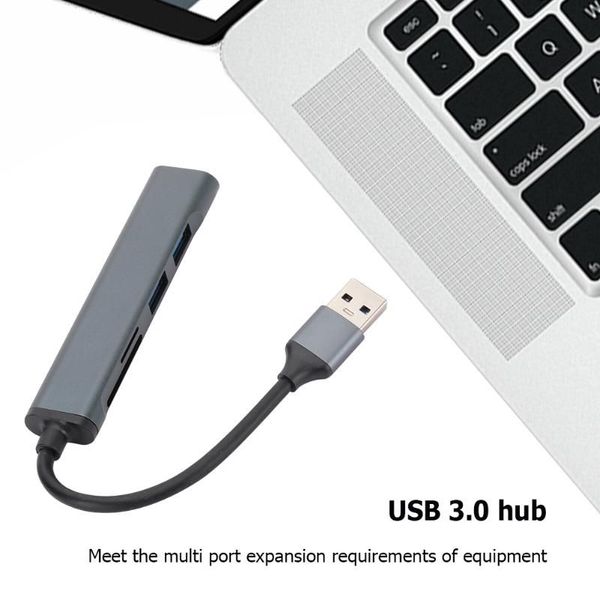 Type USB30-20 31 USB Hubs Expansion Multi HUB Splitter Aluminum Type-C - Docking Station Adapter For Secure Digital TF Card ReaderUS mn 3020
