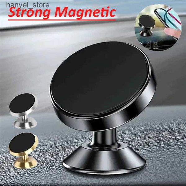 Phone Holders Magnetic car phone magnetic mounting rod dashboard wall mounted battery support L240910
