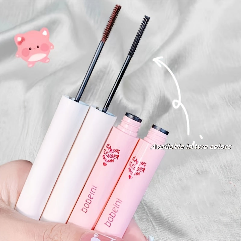 TEMU Volumizing Waterproof Mascara For Thick Curly Lashes - Lengthening & Formula With Heart-shaped Brush, All Light Beige Types, Mixed Colors