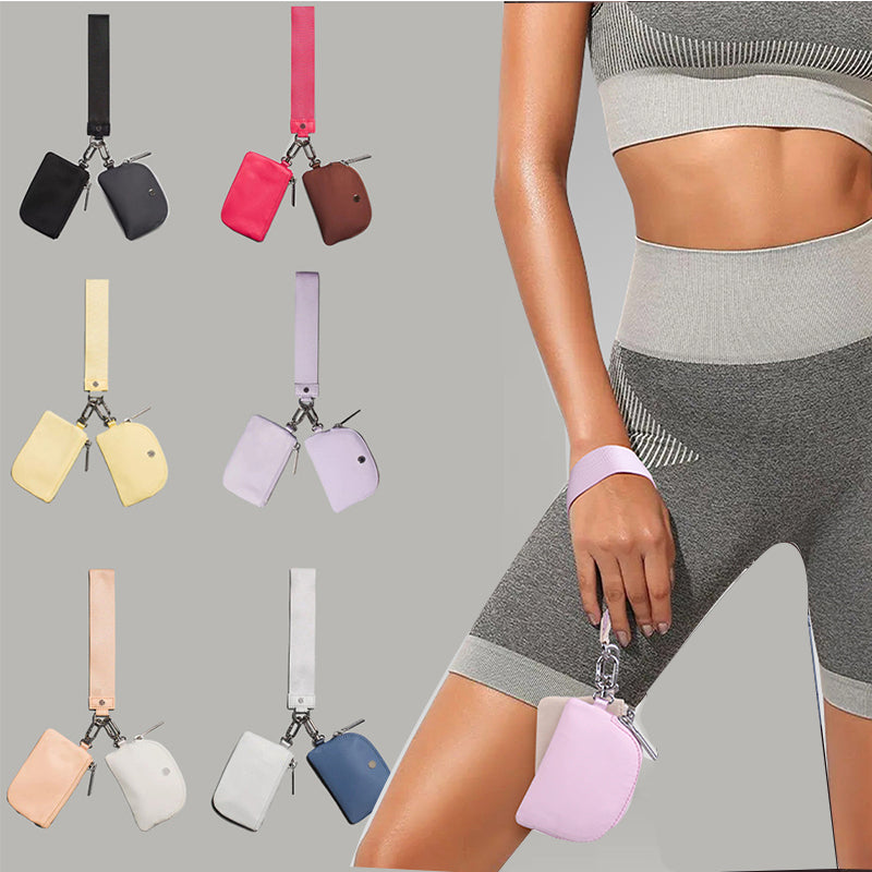 Luxury Woman Wallet Card Holders Designers Bag Women Man Dual Pouch Wristlet Detachable Multi-purpose Change keychain Car key Storage Bag Purses