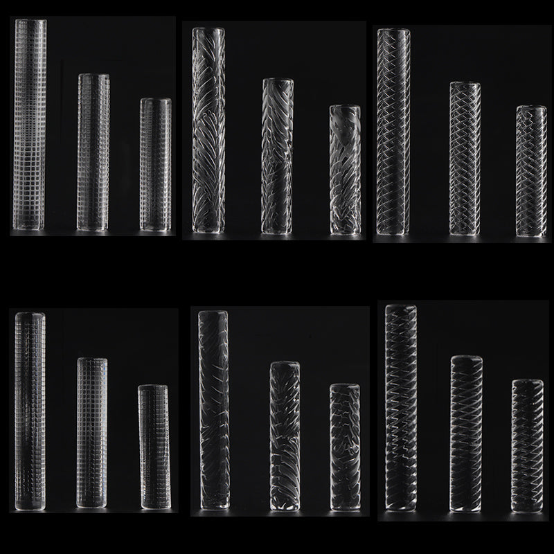 Accessories Hollow-Solid sandblasting Quartz Terp Pillars 6mm*25mm 6mm*30mm 6mm*40mm Quartz Pills For Terp Slurper Blender Banger Nails Glass Water