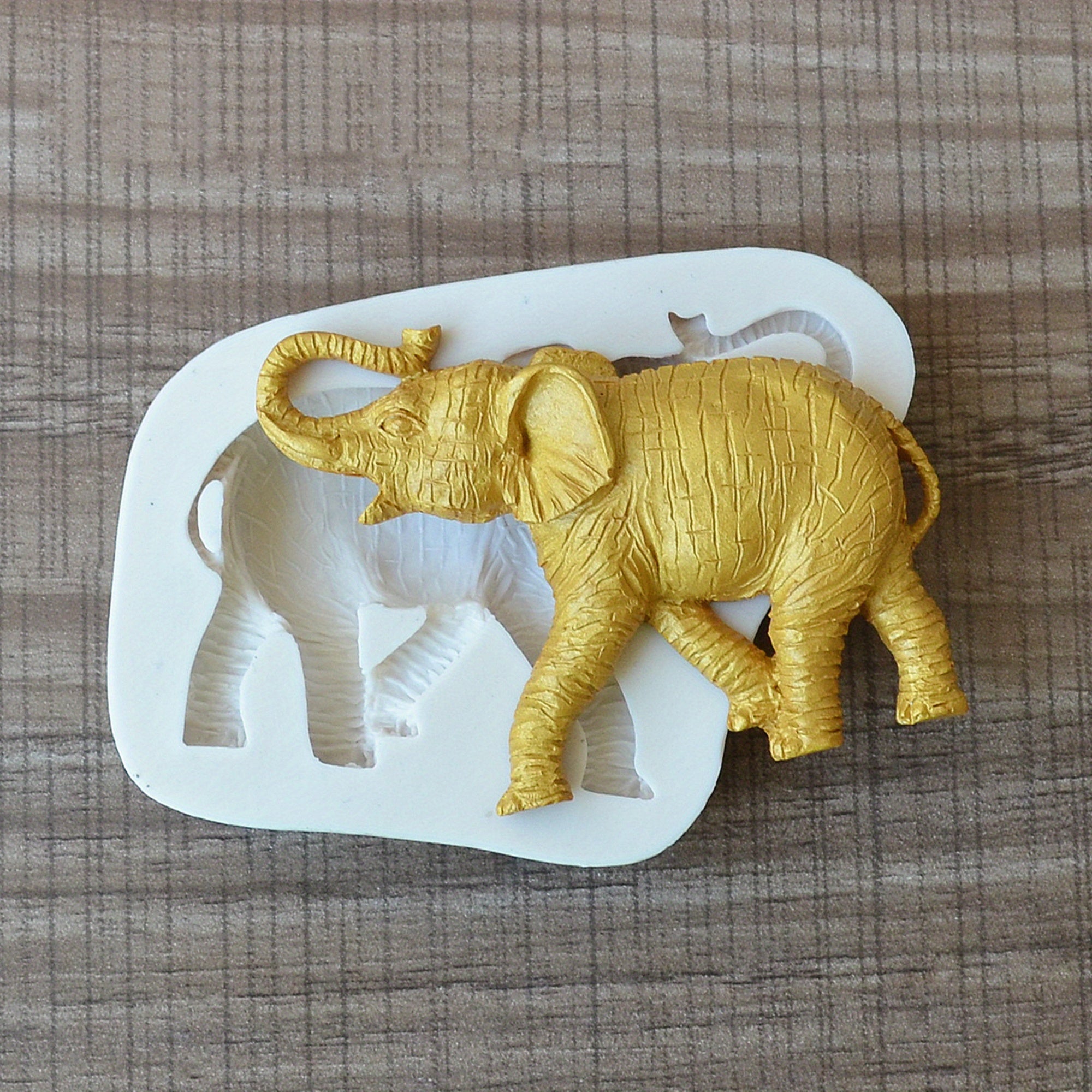TEMU 1pc, Elephant Shaped Chocolate Mold, Fondant Mold, Biscuit Mold, Create Adorable Elephant Treats With 1pc Silicone Animal Cube Mold - Cake