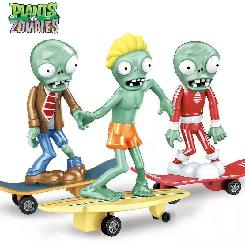 1 Pcs New Plants vs Zombies 2 Future Skateboard Zombie Surfer Zombie Game Figures Model PVC Ornaments Toy Kids Gifts For Boys