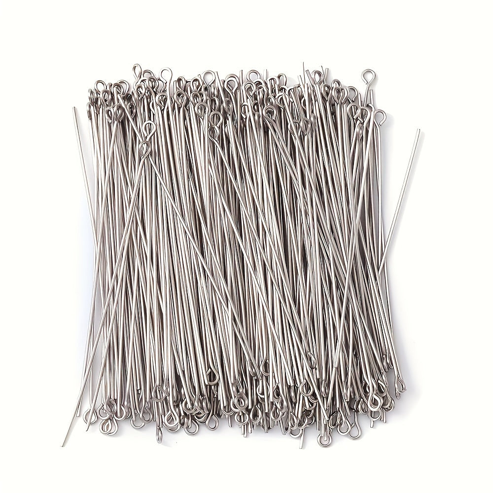TEMU 100-200-300pcs Stainless Steel Jump Rings, 70mm Long, Bendable, Cuttable, Diy Jewelry Making Findings For Necklace, Earring, Pendant, And More